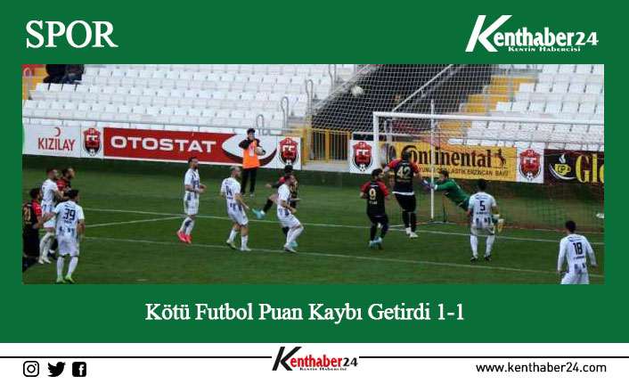 TFF 2.Lig Beyaz Gurup 16. Hafta mücadelesinde kendi sahasında gurupta
