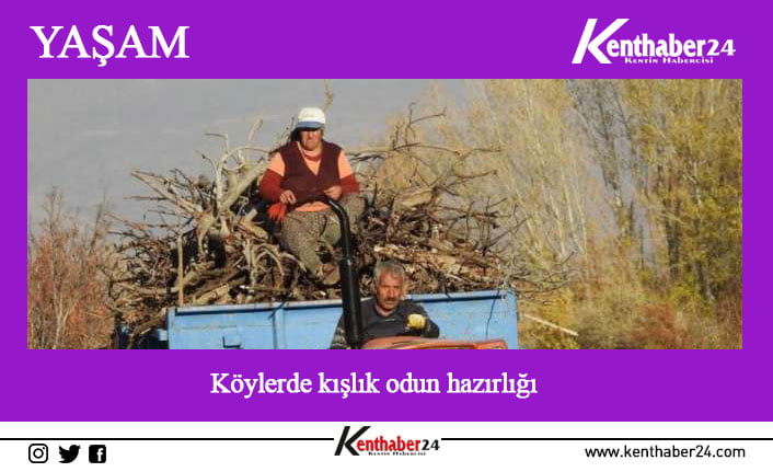 Erzincan’da havaların soğumasıyla birlikte kışlık yakacak ihtiyaçlarını gidermeye çalışan vatandaşlar,