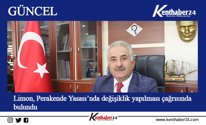 Erzincan Esnaf ve Sanatkarlar Odaları Birliği Başkanı Bedir Limon, 