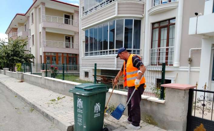 Erzincan Belediyesi temizlik çalışmalarına