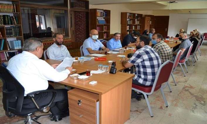 Erzincan İl Müftülüğünde Mevlid-i Nebi Haftası istişareleri için toplanıldı.