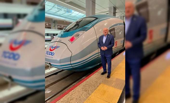 Yapımı tamamlanan ve hizmet vermeye başlayan Ankara-Sivas hızlı tren ile