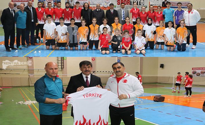 Milli Takım Antrenörleri eşliğinde çalışmalarına Erzincan’da devam eden Badminton Milli