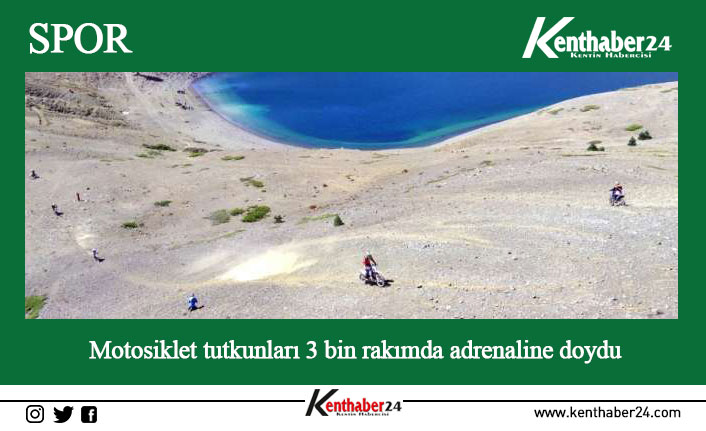 Erzincan’da bir grup motosiklet tutkunu, halk arasında Üç Göller olarak