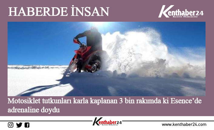 Erzincan’da bir grup motosiklet tutkunu, Esence Yedigöller olarak bilinen 3