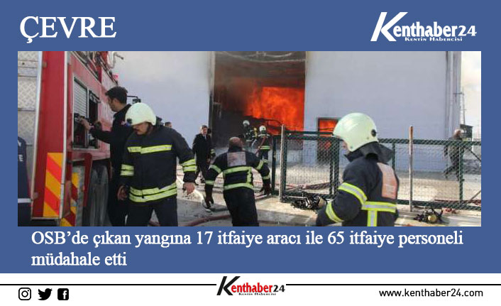 Erzincan Organize Sanayi Bölgesinde (OSB) dün bir depoda çıkan ve
