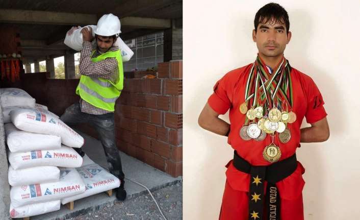 Ülkesi Afganistan’da kick boks’ta birçok kez şampiyon olan Atiqullah Razeqi,