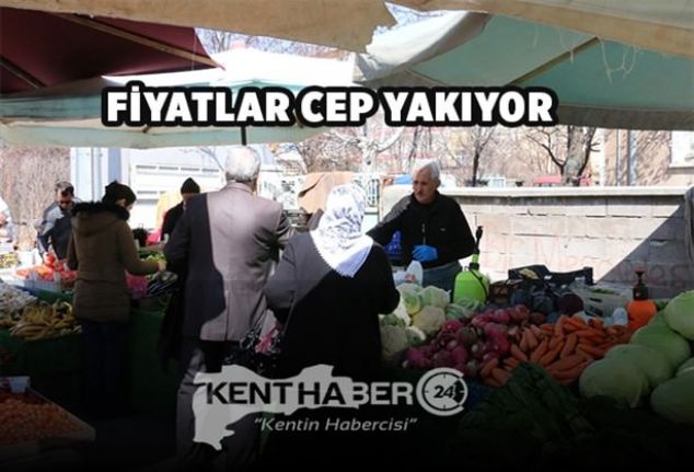 Erzincan Pazar esnafı fiyatların yüksek olmasının nedeninin üretimin yeterince olmamasından