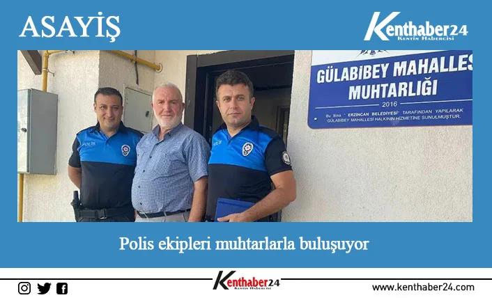 İl Emniyet Müdürlüğüne bağlı Toplum Destekli Polislik Şube Müdürlüğü ekipleri