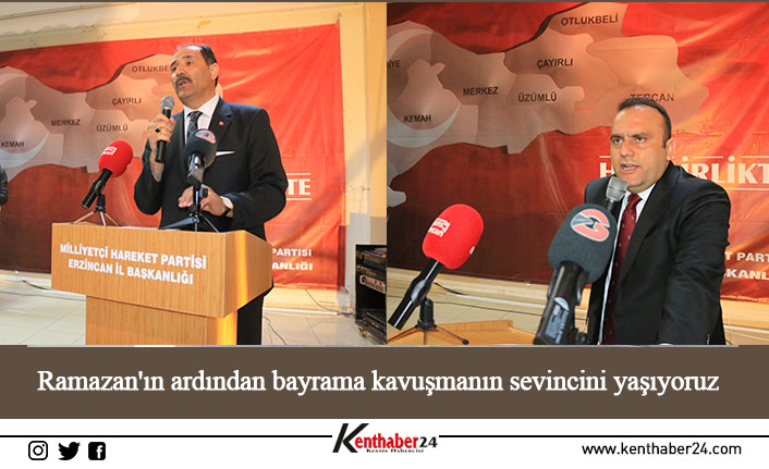 Milliyetçi Hareket Partisi Erzincan Milletvekili adayları Cemil Yavuz Aksu ve
