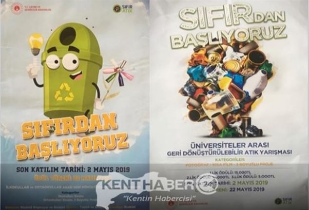Üniversiteler arası geri dönüştürülebilir atık yarışması ile ilgili olarak yaptığı