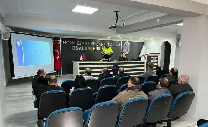 Erzincan’da sigorta acentesi sahibi/temsilcisi ve ticari araç şoförlerine yönelik “maddi