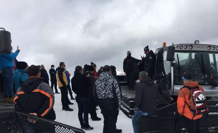 Kar üstü pist hazırlama vasıtası (snowtrack) operatör eğitim kursu Erzincan’da