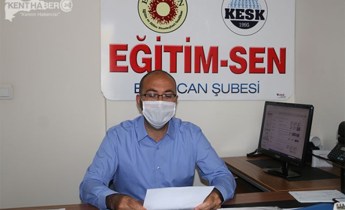 Kamu Emekçileri Sendikası (KESK)‘e bağlı Eğitim-Sen Erzincan Şube Başkanı Hüseyin