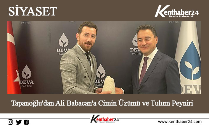 DEVA Partisi Erzincan İl Başkanı İbrahim Sefa Tapanoğlu, Erzincan’ının yöresel