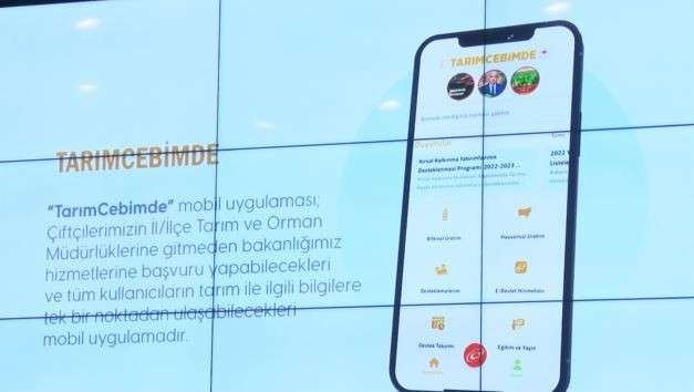 Tarım ve Orman Bakanlığının geliştirdiği "TarımCebimde" mobil uygulaması ile bürokrasi
