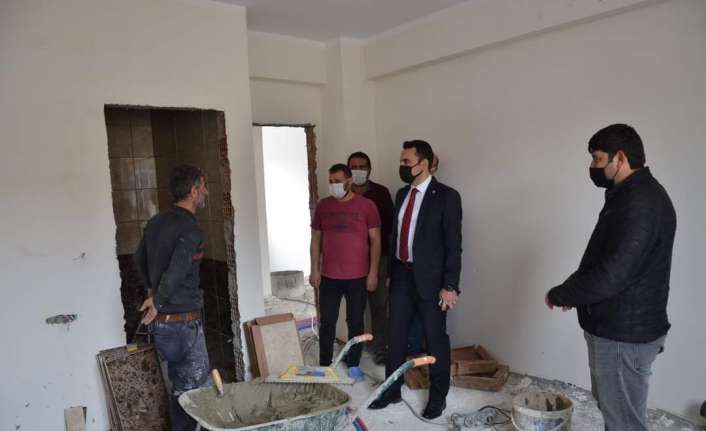 Tercan İlçe Özel İdaresi yeni hizmet binası inşaatı devam ediyor.