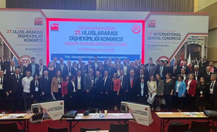 Türk Diş hekimleri Birliği (TDB) üyeleri, Ankara ATO Congresium’da gerçekleştirilen