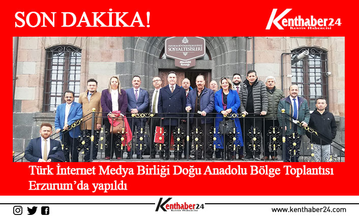 Erzurum Yeni Medya Derneği ev sahipliğinde Müceldili Konağı'nda düzenlenen toplantıya
