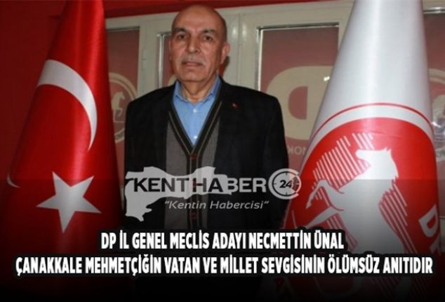 Erzincan Demokrat Partiden İl Genel Meclis Adayı olan Necmettin Ünal