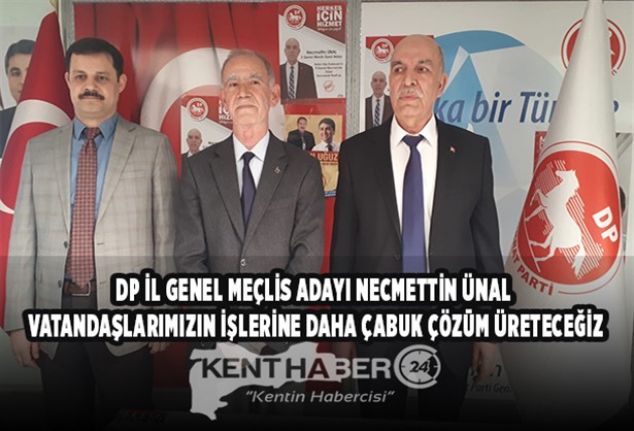Demokrat Parti (DP)’den Erzincan İl Genel Meclis Üyesi adayı Necmettin
