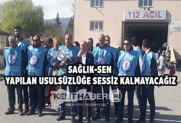 Sağlık Sen Erzincan Şubesi tarafından 112 Acil Sağlık Hizmetlerinde yaşanan