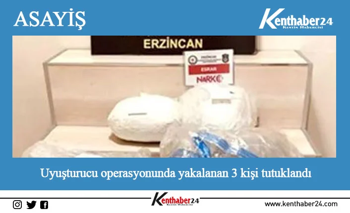 Erzincan’da narkotik polisleri tarafından yapılan uyuşturucu operasyonunda kovalamaca sonucu yakalanan