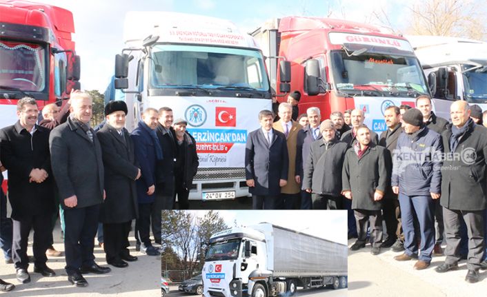 İdlib’de yaşanan insanlık dramına dikkat çekmek için Erzincan valiliği koordinesinde