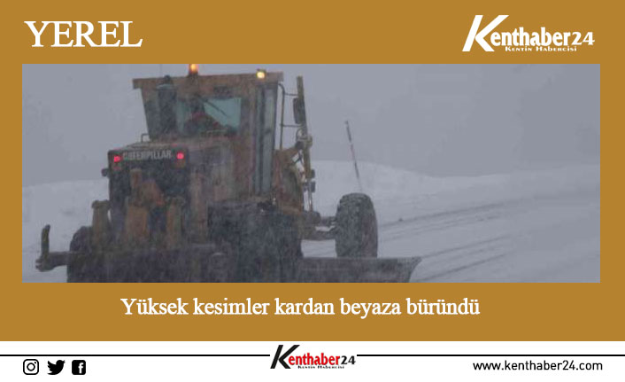 Erzincan ve Bayburt’un yüksek kesimlerinde kar yağışı etkili oluyor. Yüksek