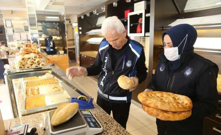 Erzincan’da zabıta ekipleri, fırınlarda