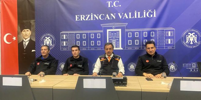 Erzincan İl Afet ve Acil Durum Müdürü Kadir Çelik, ilde