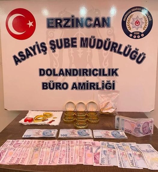 Erzincan’da Sahte Altın satıcılarına suçüstü