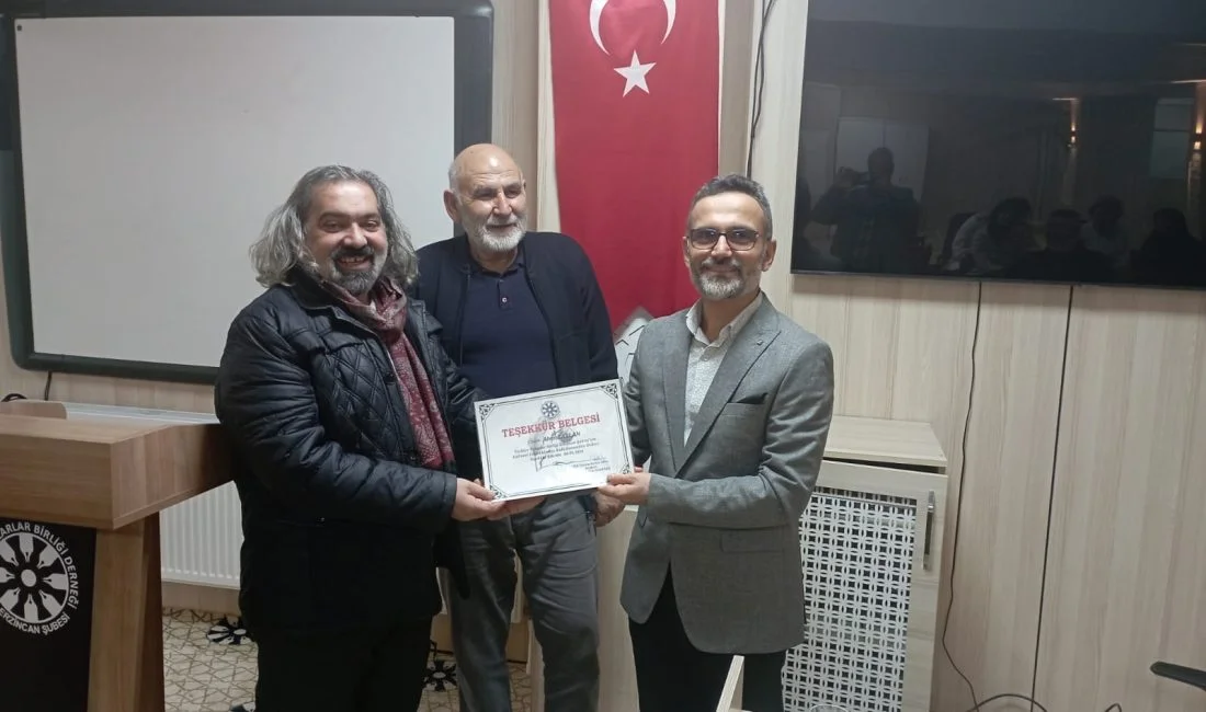 Türkiye Yazarlar Birliği Erzincan Şubesinin haftalık kültürel programları devam ediyor.