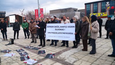 Erzincan Emek ve Demokrasi bileşenleri 6 Şubat 2023 Kahramanmaraş merkezli