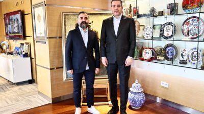 Türkiye Barolar Birliği Başkanı Av. Ramiz Erinç Sağkan'ı ziyaret eden