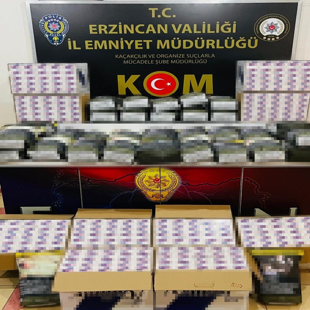 Erzincan Polisi Kaçakçılara göz açtırmıyor