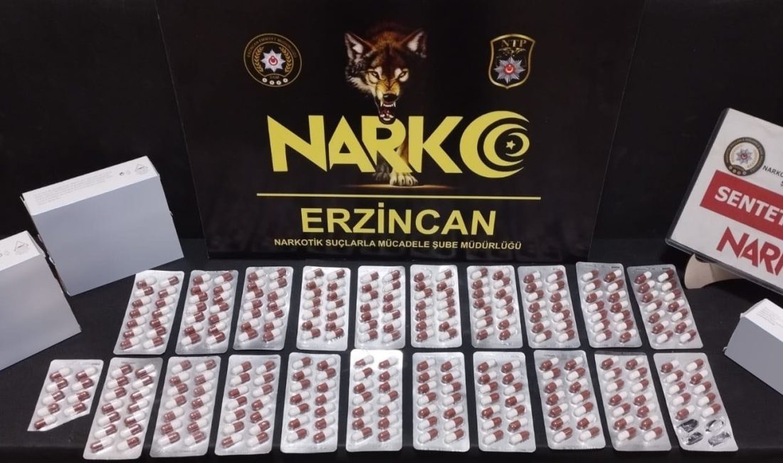 Erzincan polisince uyuşturucu madde kullanımının ve ticaretinin engellenmesine yönelik yapılan