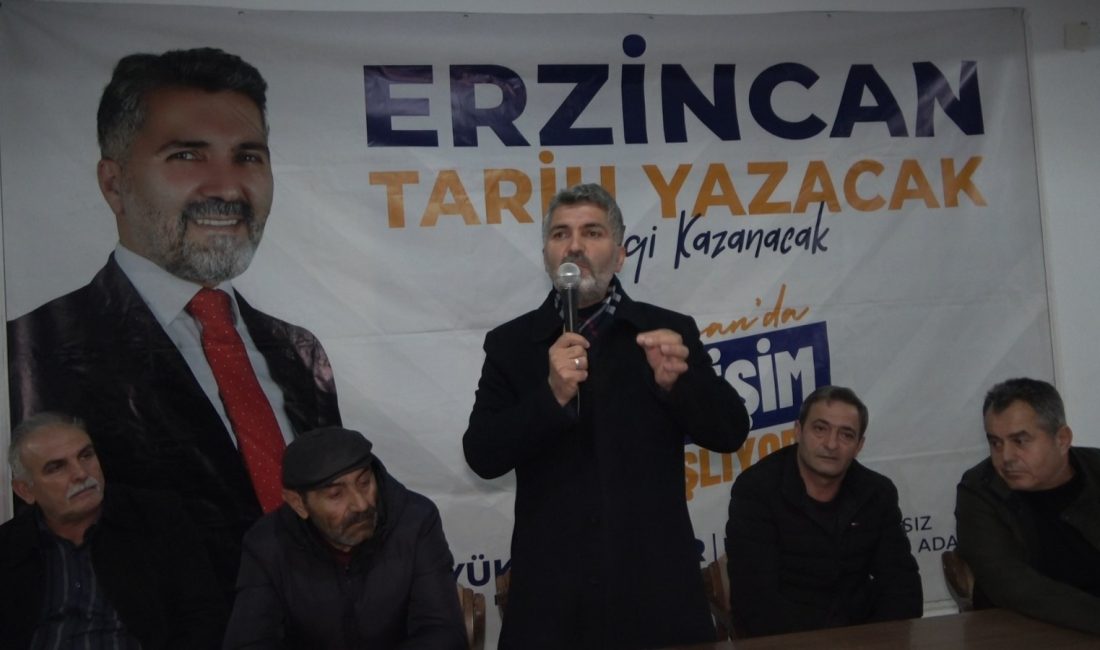 Erzincan bağımsız belediye başkan adayı Yüksel Çakır seçim çalışmaları kapsamında