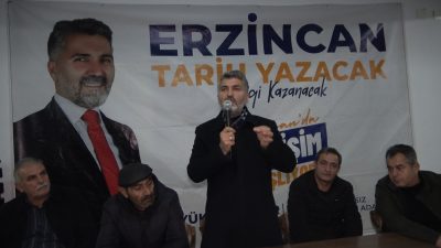 Erzincan bağımsız belediye başkan adayı Yüksel Çakır seçim çalışmaları kapsamında