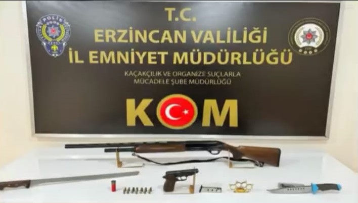 Erzincan’da suç örgütlerine yönelik operasyon; 4 şüpheli tutuklandı