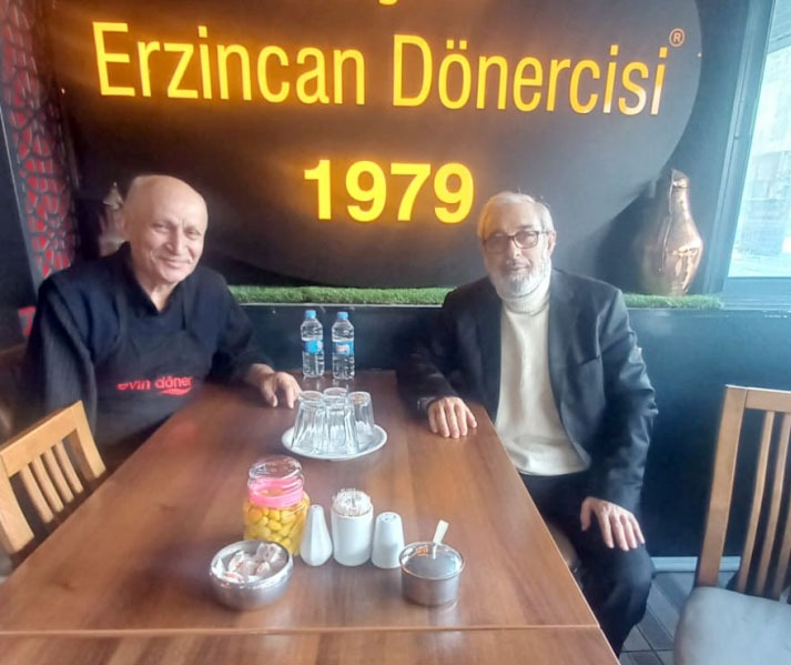 Erzincan’ın iki tanınmış siması eski Belediye Başkanı Mehmet Buyruk ve