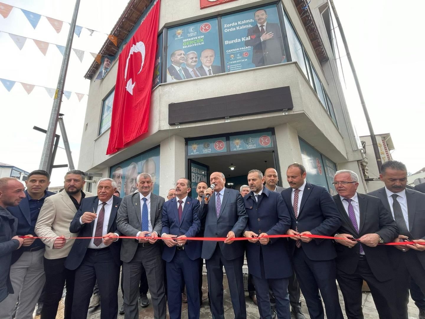 Erzincan Refahiye İlçesinde Cumhur ittifakı Seçim Koordinasyon Merkezi açıldı