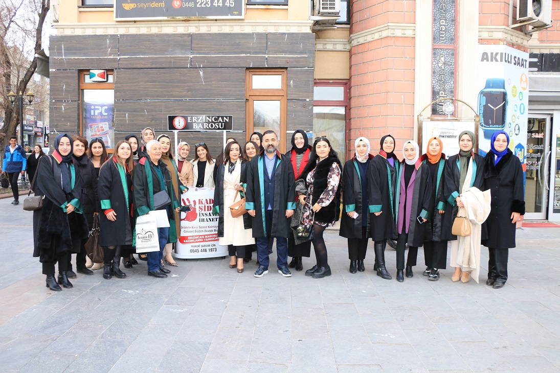 Erzincan Barosuna kayıtlı üye avukatlar, 8 Mart Dünya Kadınlar Günü
