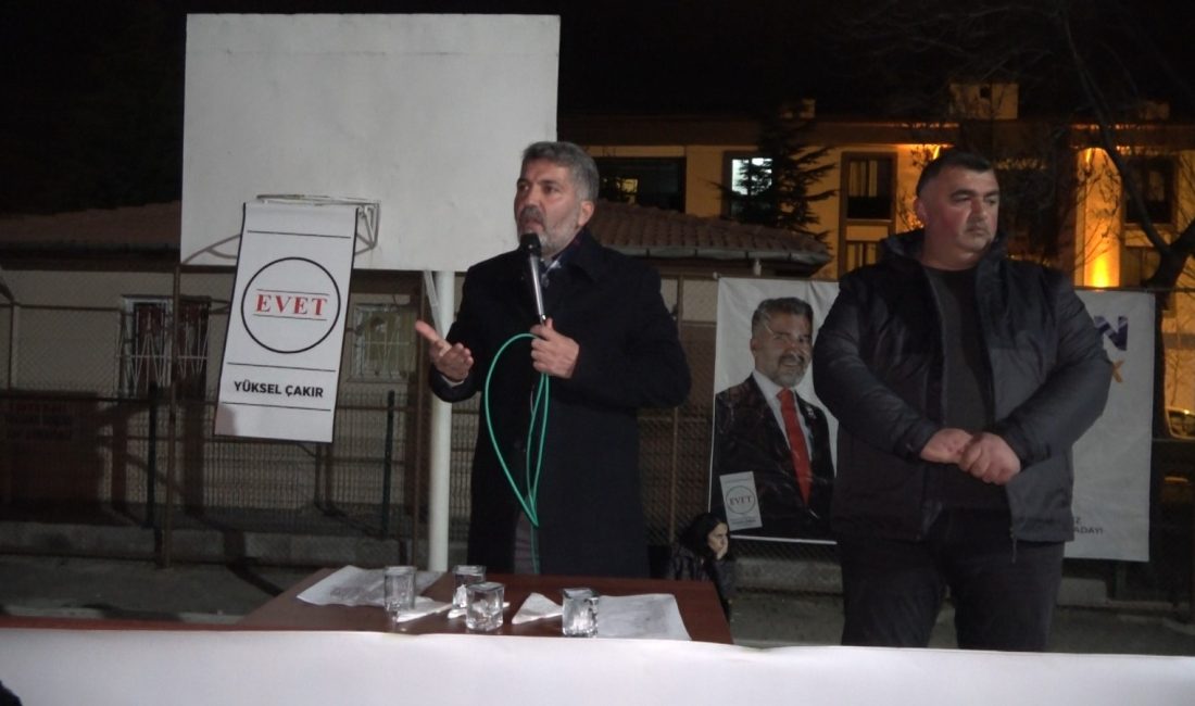 Erzincan Bağımsız Belediye Başkan adayı Yüksel Çakır Seçim çalışmalarına yoğun