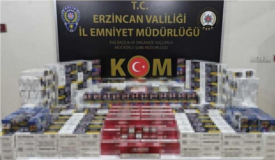 Erzincan polisi kaçakçılara göz açtırmıyor. Polis Z:K isimli şahsa ait