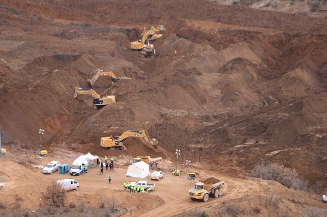 13 Şubat 2024 tarihinde Erzincan’ın İliç ilçesinde bir maden sahasında