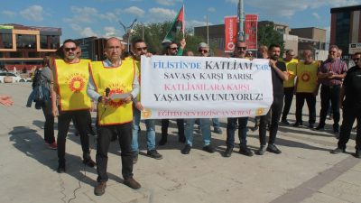 Eğitim Sen Erzincan Şubesi 26 Mayıs 2024 Pazar günü Filistin’in