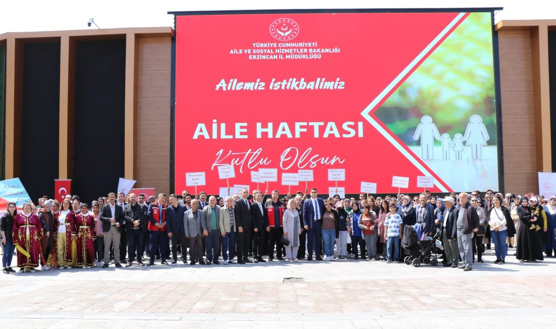 Erzincan’da Aile Haftası yürüyüşü gerçekleştirildi