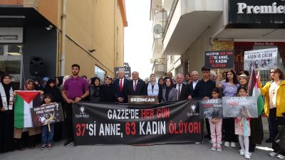 Erzincan’da AK Parti Kadın Kolları tarafından "Gazze'de Yaşam Hakları Elinden