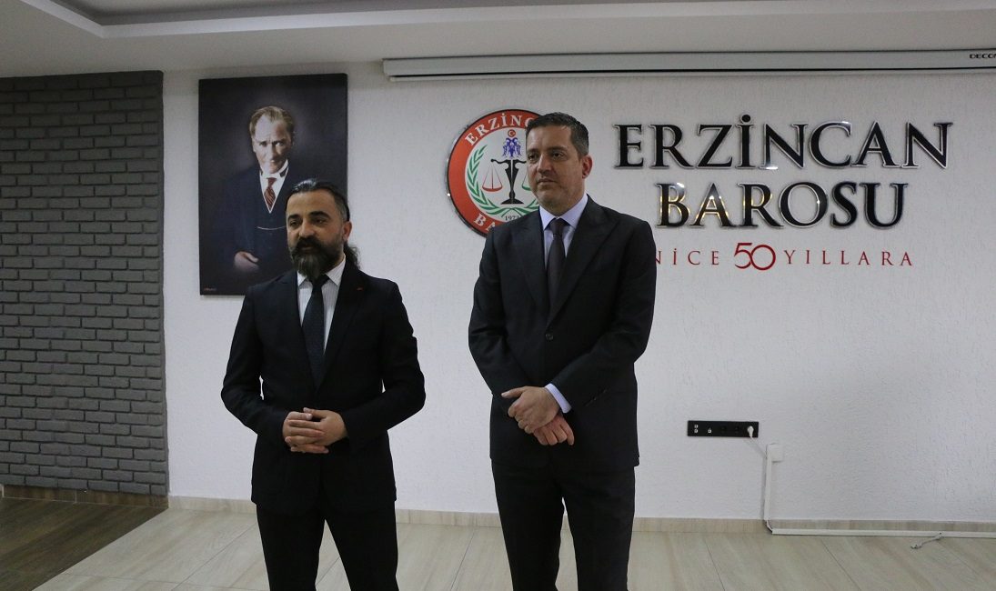 TBB Başkanı Av. R. Erinç Sağkan Erzincan Barosunu ziyaret etti